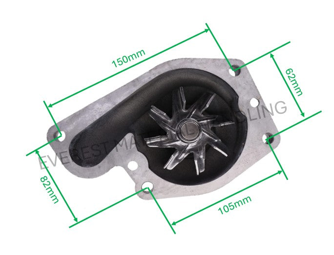 WATER PUMP XINCHAI 490BPG/A490BPG/C490BPG/4D27G31/4D27T31