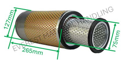 AIR FILTER OUTER TAILIFT FG20-35/H25/CPCD20-35