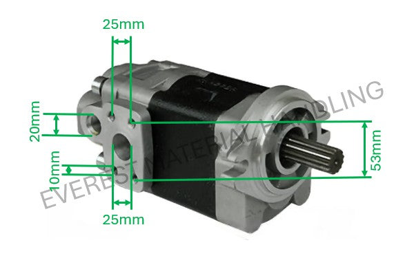 HYDRAULIC PUMP TOYOTA 7FD45-A50/13Z/14Z