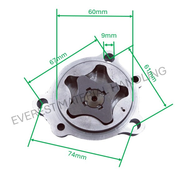 OIL PUMP TOYOTA 1DZ/7-8FD
