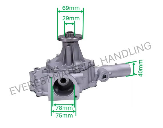 WATER PUMP TOYOTA 1DZ/8FD