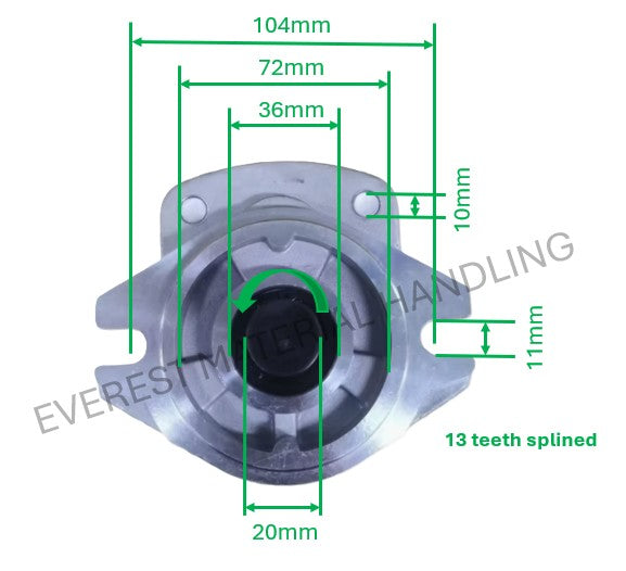HYDRAULIC PUMP XINCHAI FD20-30/490BPG/CPC(D)20-35
