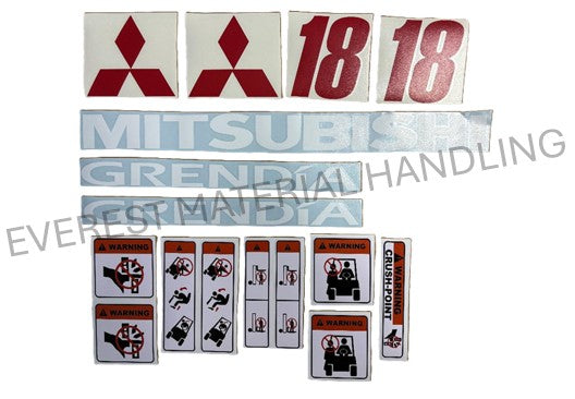 DECAL SET - MITSUBISHI 1.8T