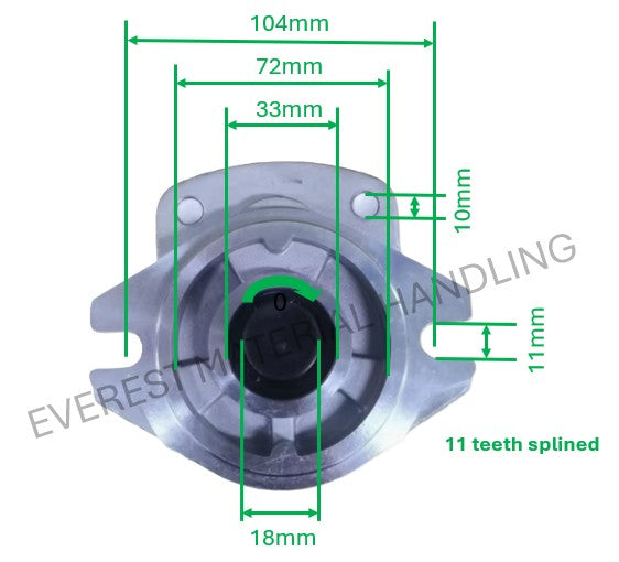 HYDRAULIC PUMP HYSTER L177/N177