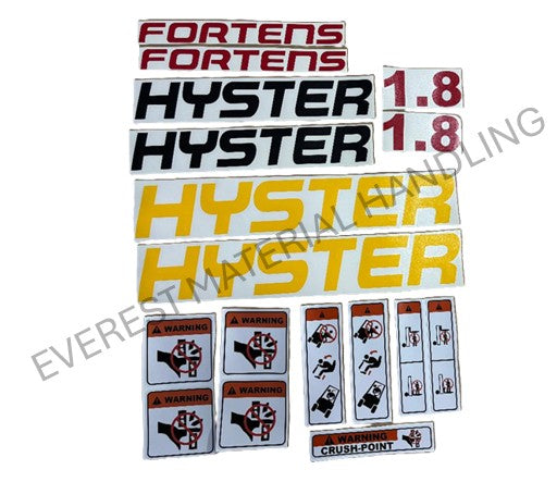 DECAL SET - HYSTER 1.8T