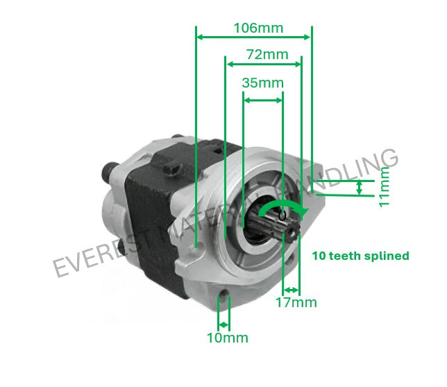 HYDRAULIC PUMP ISUZU C240PKJ FD20-30