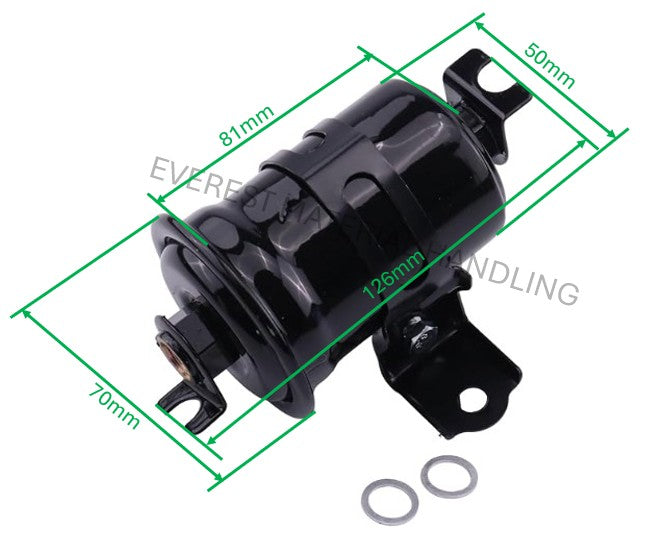 FUEL FILTER TOYOTA 4Y 8 SERIES - STEEL HIGH PRESSURE